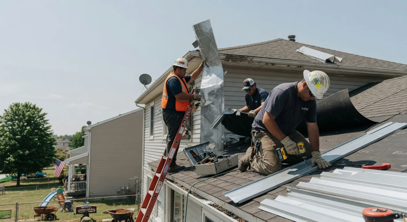 Storm Damage Metal Roof Repair in Hughes Springs, TX